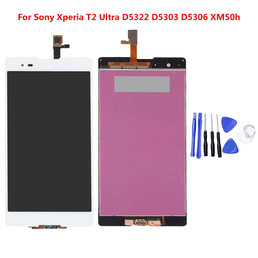 Тестирование 6 0 ''для SONY Xperia T2 ультра ЖК-дисплей Дисплей Сенсорный экран D5322