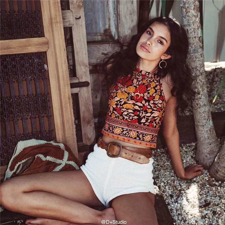 Женские трикотажные шорты с эластичной талией популярные высокой женские