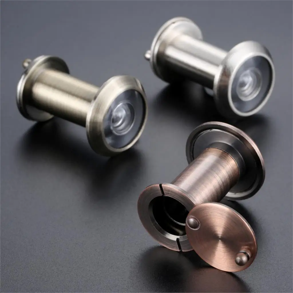 

200 Degree Door Wide Viewer Angle Peephole Security Door Viewers Hole Hidden Peephole Adjustable Glass Lens Hardware Tools