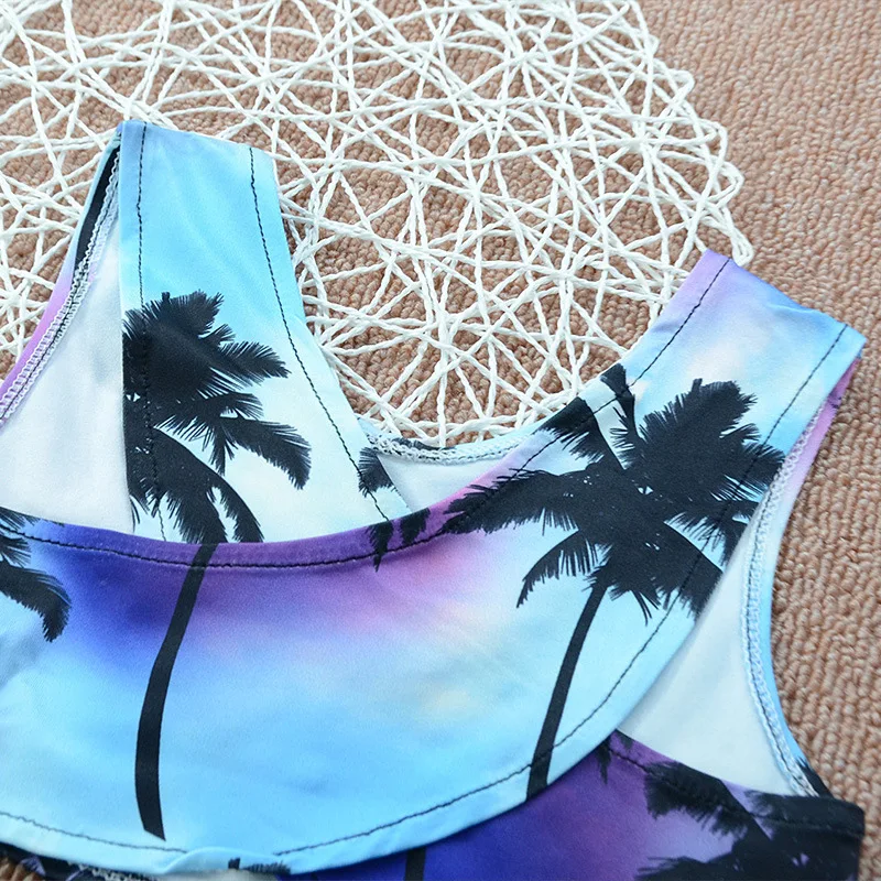 Детский купальник для девочек из 2 предметов Детские купальники одежда плавания