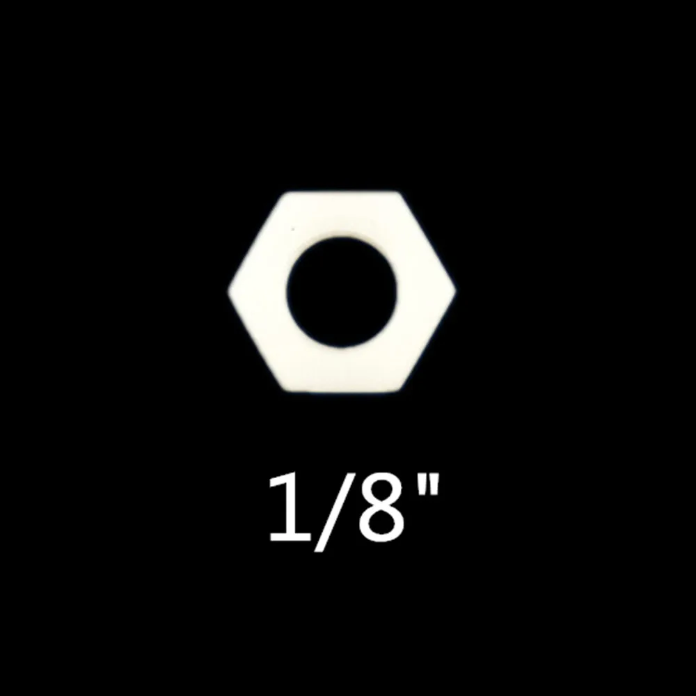 01 10 шт. 1/" 1/4" 3/" 1/2" 3/" внутренняя резьба пластиковые гайки фиксирующая гайка наружная Шестигранная крепежная гайка с уплотнительным кольцом - Цвет: 01