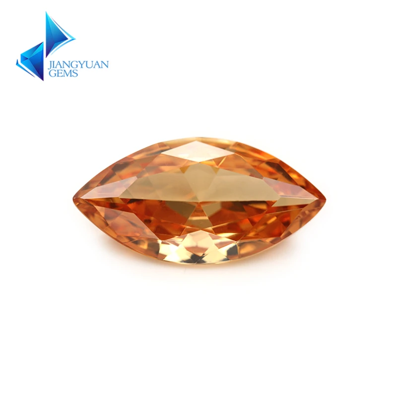 

Size 1.5x3~10x20mm Marquise Shape 5A Champagne CZ Stone Synthetic Gems Cubic Zirconia Beads For Jewelry