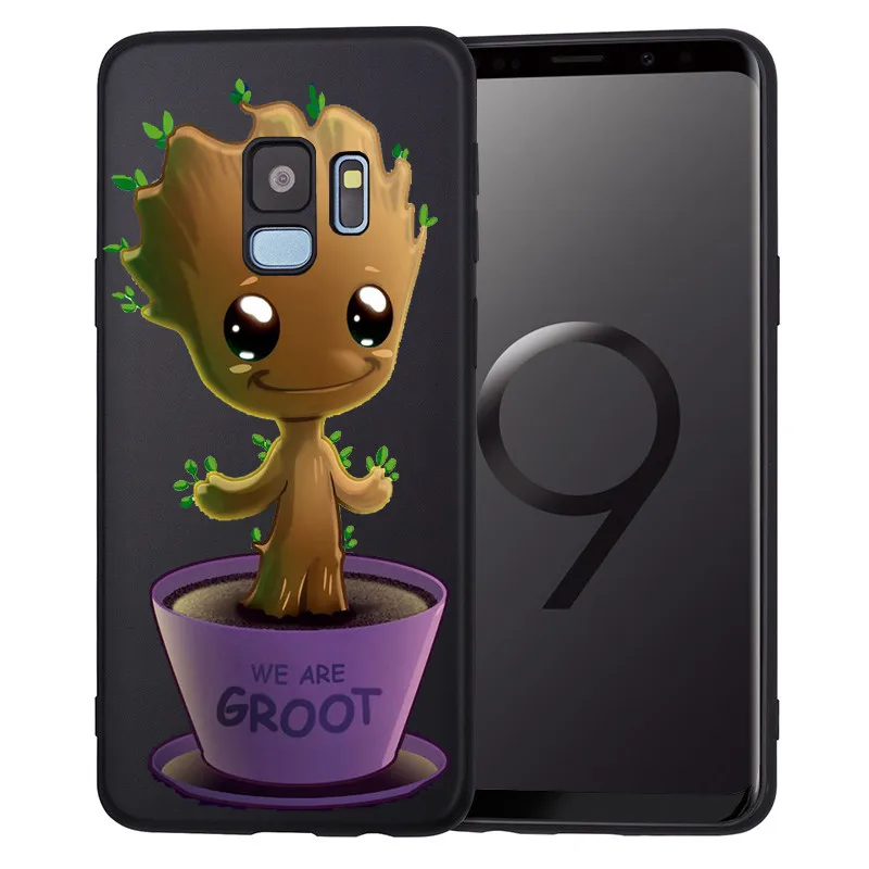 Звездные войны Грут Marvel для samsung Galaxy S6 S7 Edge S8 S9 S10 Plus Lite Note 8 9 A20 A30 A40 A50 A70 чехол для телефона чехол Etui