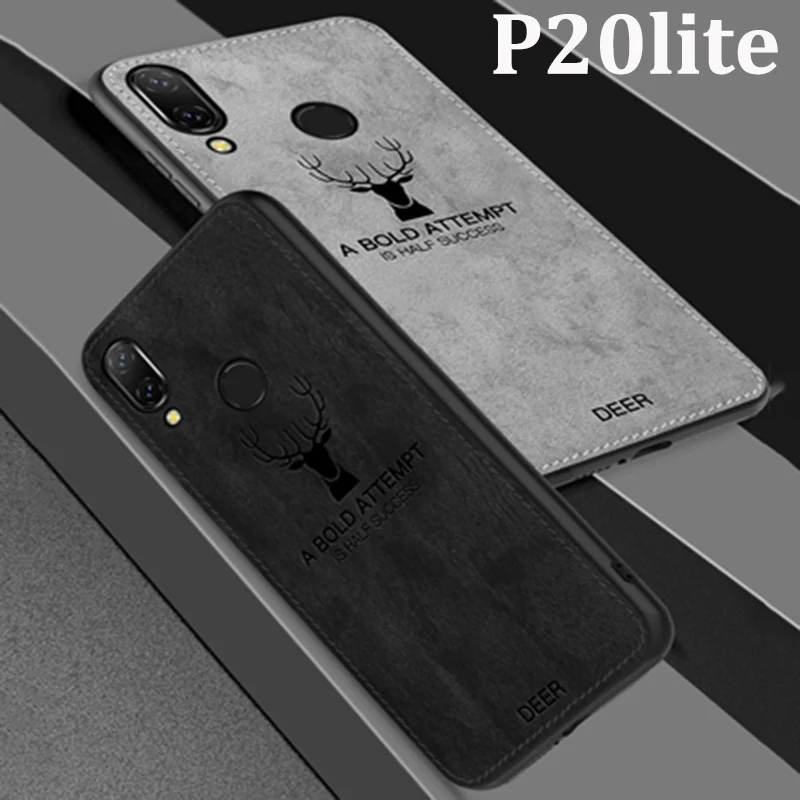 Чехол для Huawei P20lite мягкий чехол телефона P20 lite защитный накладка из ткани + Чехлы