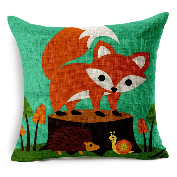 C Книги по искусству Ун Животные Red Fox подушки Чехлы горы дерево чехол для