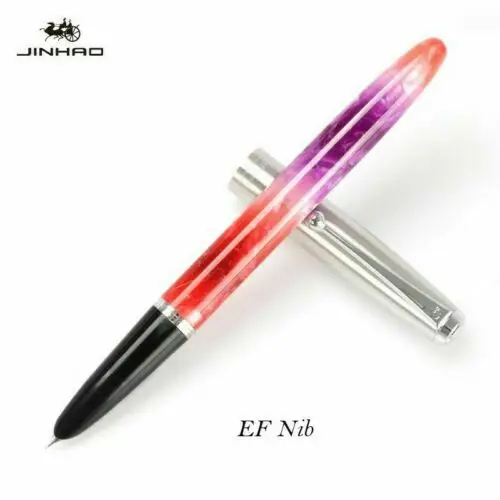 MeiMei Acrylic EF Jinhao 51A акриловая/деревянная авторучка чернильная ручка каллигграфия ручки EF/F/ручной работы сменный наконечник канцелярские принадлежности для офиса и школы - Цвет: MeiMei Acrylic EF