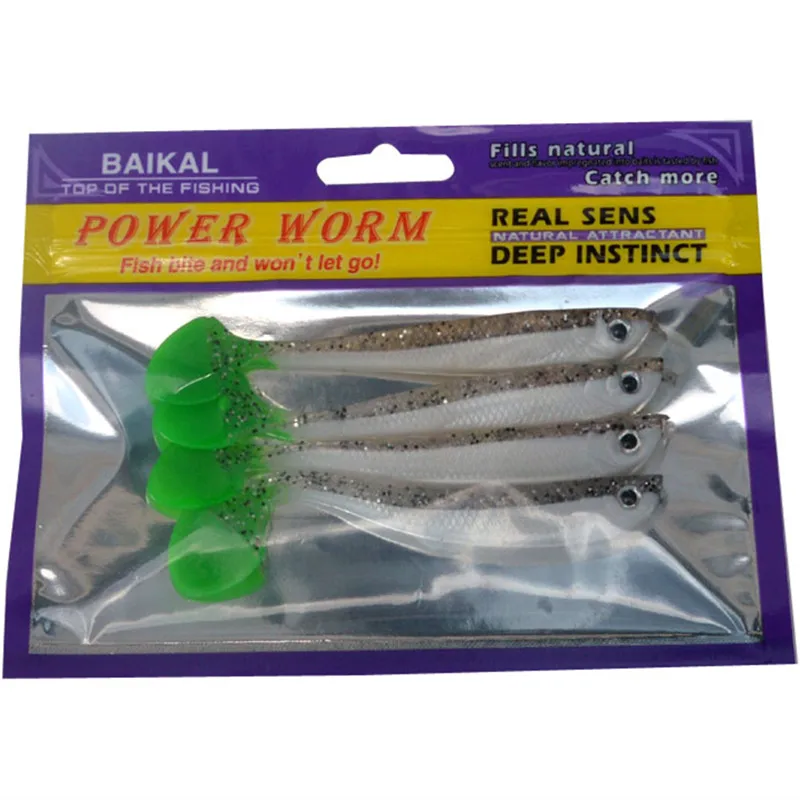 Рыболовная Мягкая наживка 4 шт./упак. искусственные приманки Рыба ручной работы 11