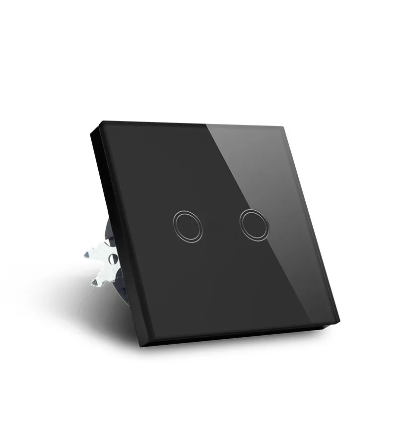 HUANGXING Кристалл стекло сенсорный экран настенный выключатель света стандарт ЕС 1000