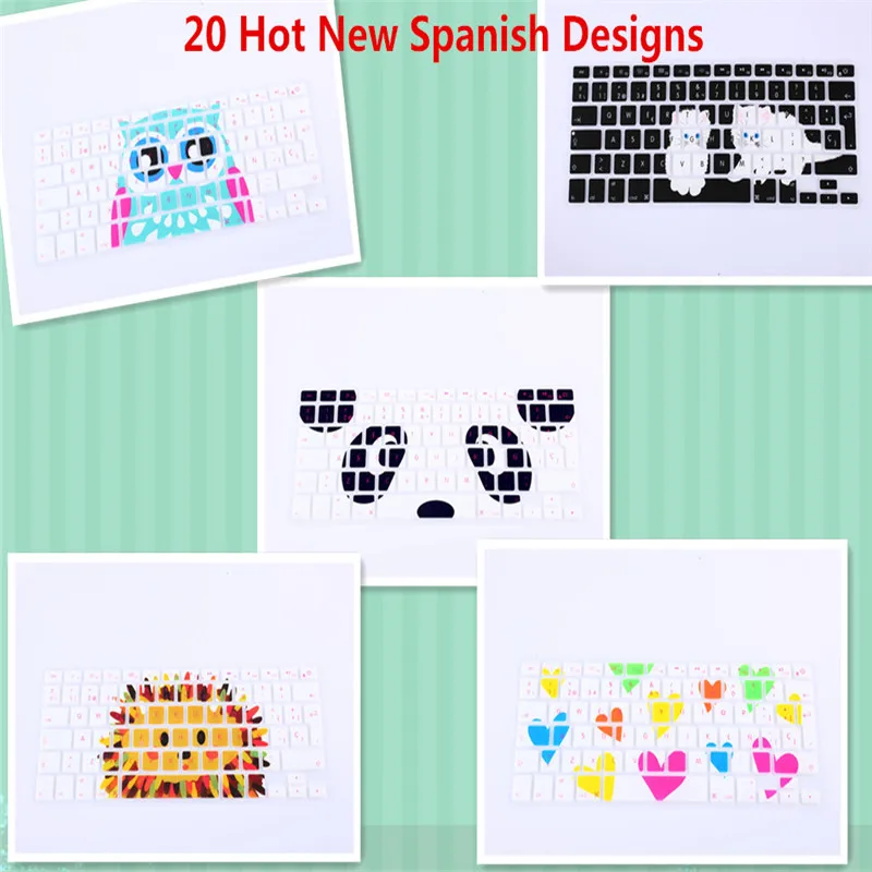 Дизайн ESP испанский чехол для клавиатуры 2016 новинка хит продаж Macbook Mac Book 13 15 EU UK