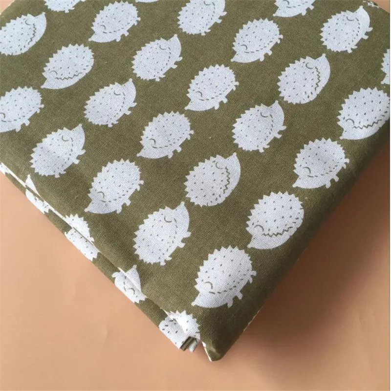 Хлопковая льняная ткань Hedgehog с принтом в стиле пэчворк хлопковая сделай сам для