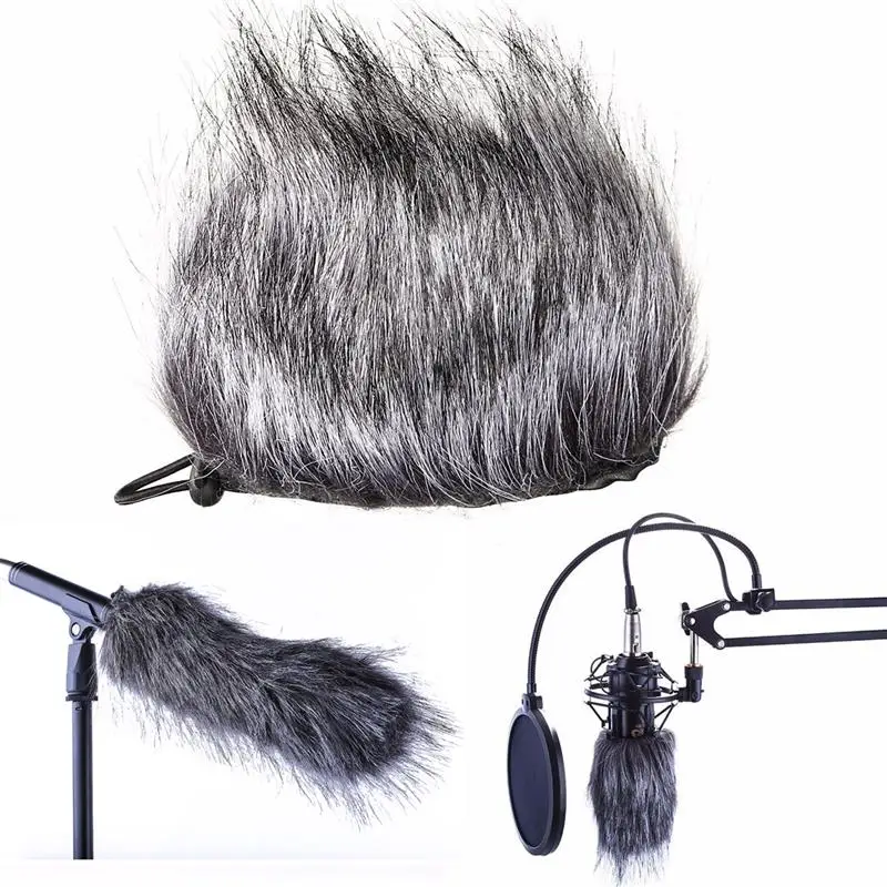 LEORY чехол для микрофона с искусственным мехом защита ветрового стекла Zoom H1 H2N H4N Q3