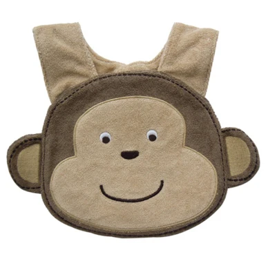 Monkey Мультяшные детские нагрудники, хлопковые Слюнявчики для новорожденных, цветные Слюнявчики, милые непромокаемые полотенца, новинка, 3D бандана, слюнявчик для мальчиков и девочек, слюнявчики - Цвет: Monkey