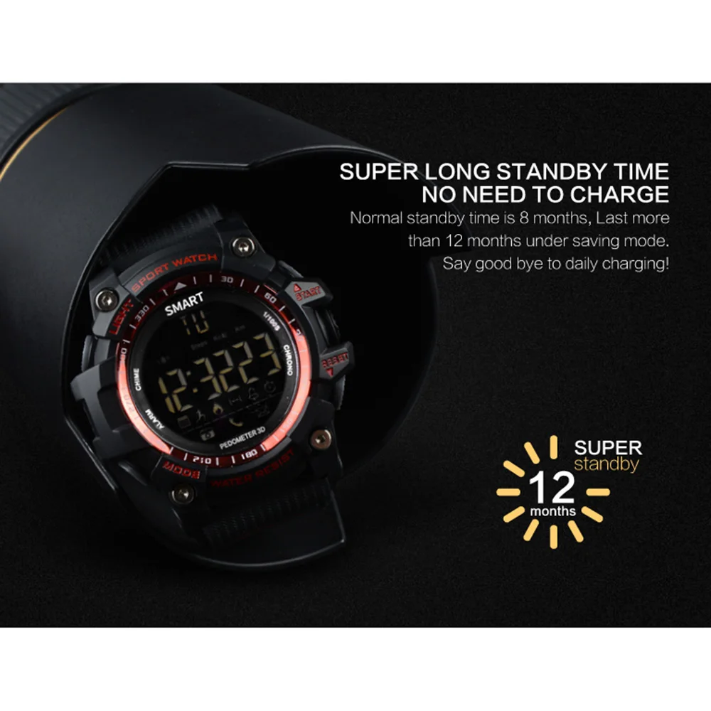 Смарт часы TimeOwner EX16 цифровые фитнес водонепроницаемые шагомер счетчик калорий