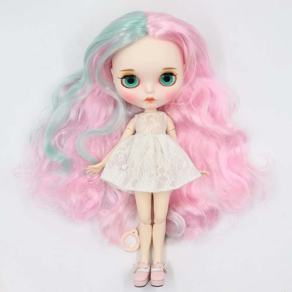Ледяной DBS Blyth кукла 1/6 bjd белая кожа совместное тело новое матовое лицо резные