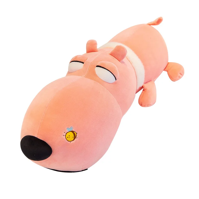 Satin Al Dorimytrader Yeni Kawaii Karikatür Köpek Peluş Oyuncak Dev Dolması Hayvan Köpekler Bebek Yastık çocuk Sevgilisi Hediye Deco 47 Inç 120cm