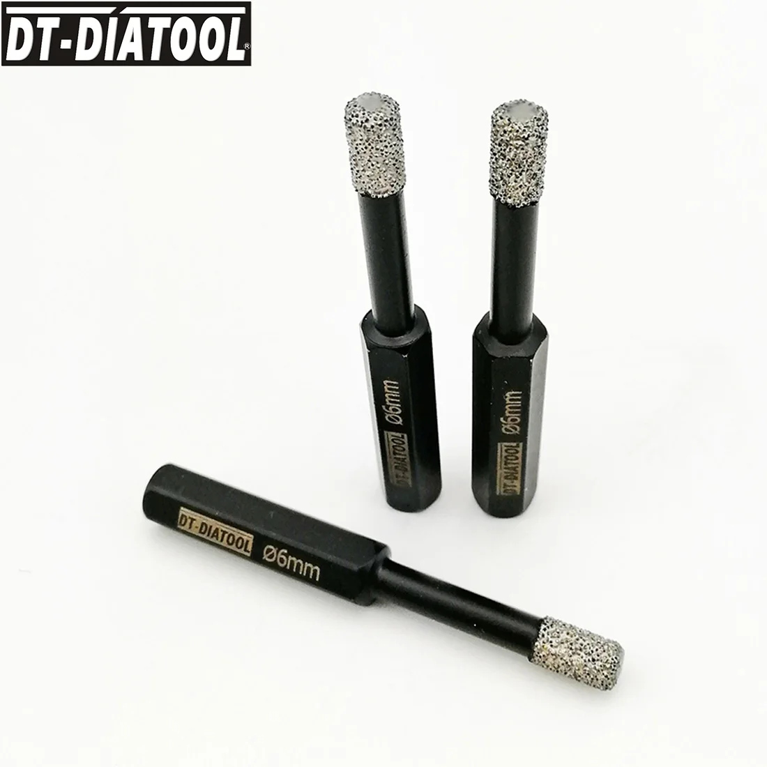 DT DIATOOL 3 единицы диаметр 6 мм Сухой шестигранный хвостовик алмазное сверление