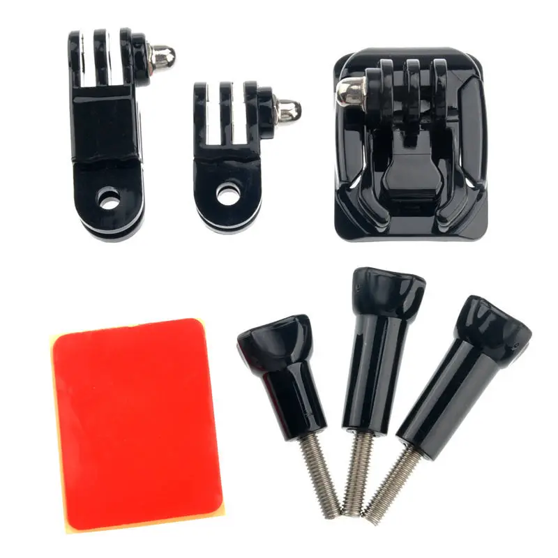 Крепление на шлем для экшн камеры с изогнутым основанием и 3 сторонним поворотным