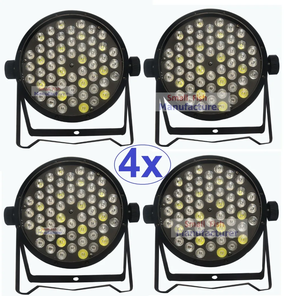 4 шт./лот высококачественные светодиодные банки 54X3W Beam Wash DMX Par Lights American Dj RGBW в 1 Disco