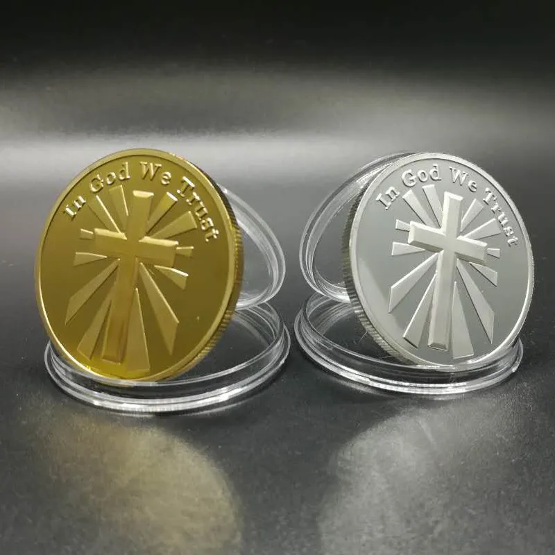 100 шт. немагнитные монеты с серебряным и золотым покрытием 40 мм|coin coins|coin goldcoin souvenir