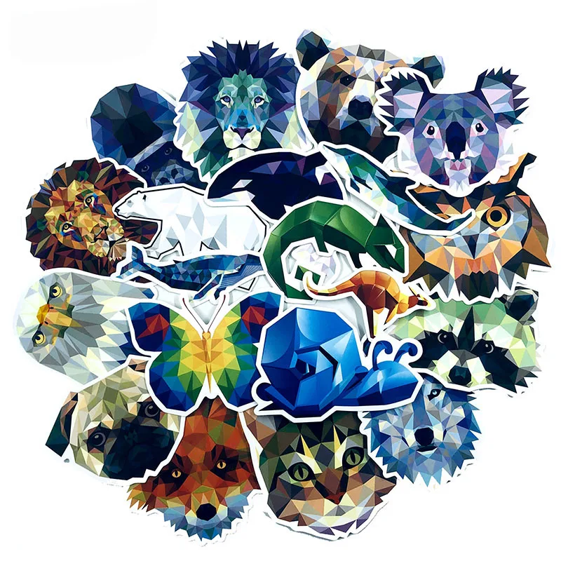 35 шт./компл. Цвет наклейки животных набор забавных для автомобиля ноутбука