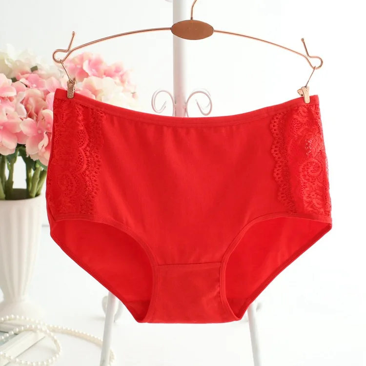 3 шт. Для женщин пикантные Кружево Трусики для низкой талией Хлопок Нижнее Бельё