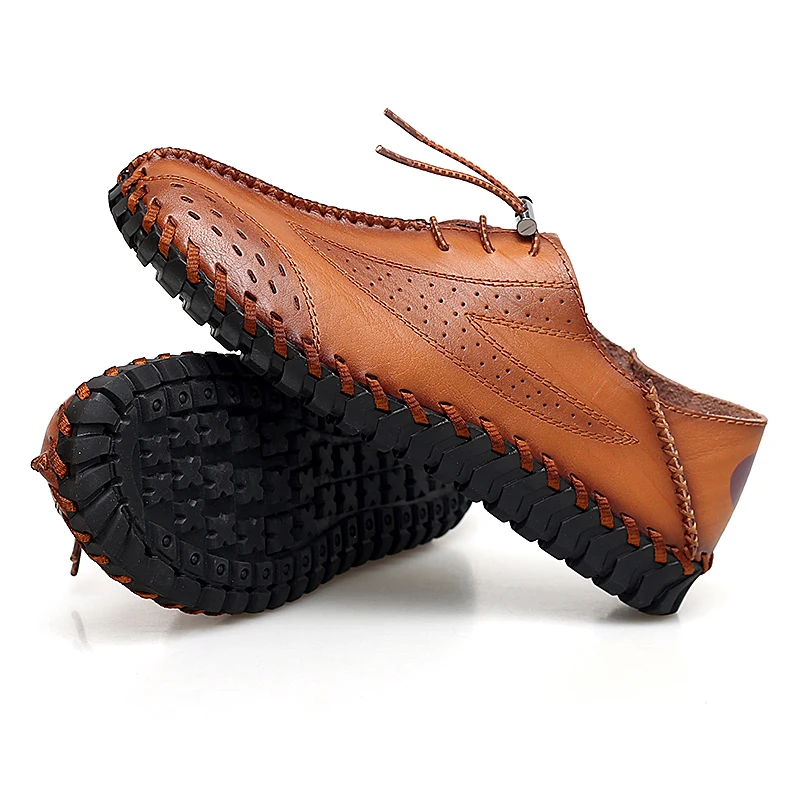 New Big Size 38-47 Fashion Men Casual Shoes Moccasins Flats Men's Breathable Driving Leather Boat Loafers | Обувь