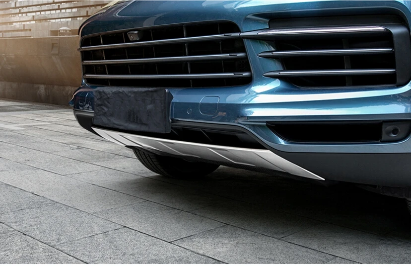 Защита переднего и заднего бампера из нержавеющей стали для Porsche Cayenne 2018 2019