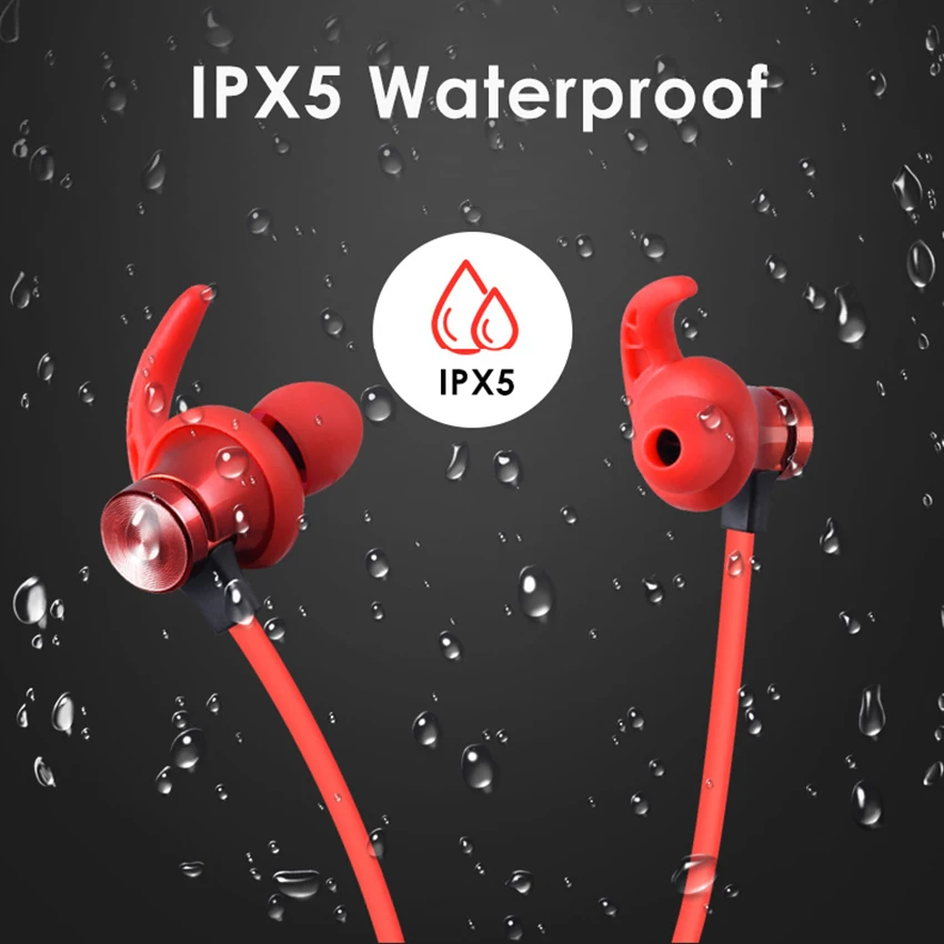 Новые Bluetooth наушники IPX5 водонепроницаемые наушники MP3 плеер стерео гарнитуры беспроводные для спорта микрофон TF карта телефон xiaomi