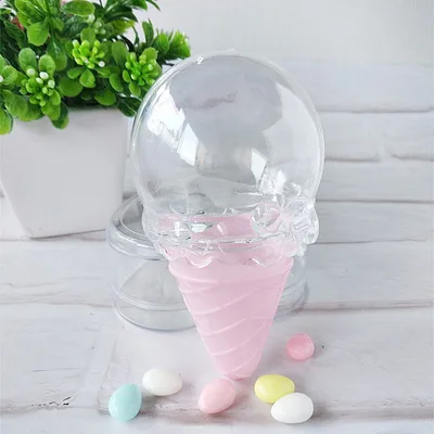 24 шт. коробки для конфет в форме мороженого из крафтовой бумаги|Подарочные сумки