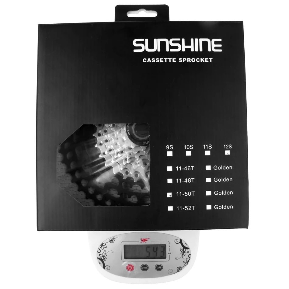 SUNSHINE MTB 12 Скоростей SLR кассета 11-50T 12s широкоугольный Сверхлегкий 399g CNC Freewheel Запчасти для горного велосипеда