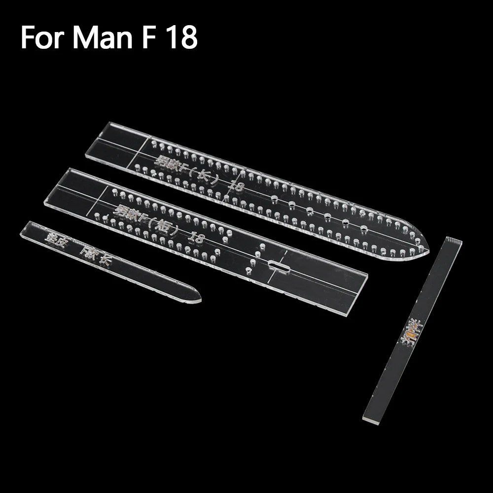 For Man F 18 1 Набор прозрачный акриловый женский мужской ремешок для часов Трафарет Шаблон форма для самостоятельного изготовления кожаный инструмент для рукоделия - Цвет: For Man F 18