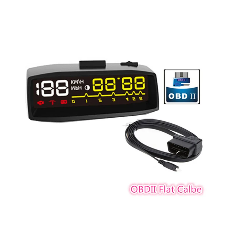 2017 новейший 4F Автомобильный дисплей HUD OBD2 II с индикатором на лобовое стекло