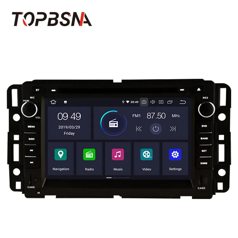 Автомобильный DVD плеер TOPBSNA мультимедийная стерео система на Android 10 с Wi Fi для