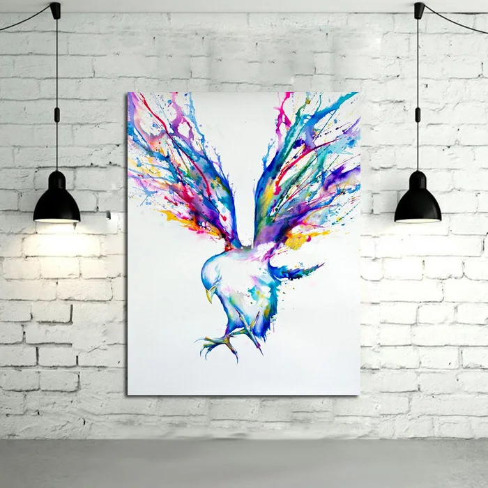 

Abstract Wall Art Handpainted Oil Painting Beautiful Flying Birds Paintings on Canvas Modern Art Best Gift Pictures Home Decor