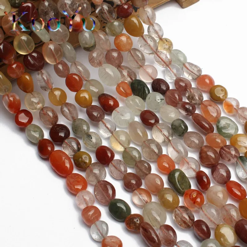 8 10 мм естественный неправильной формы подлинного Rutilated кварца свободные