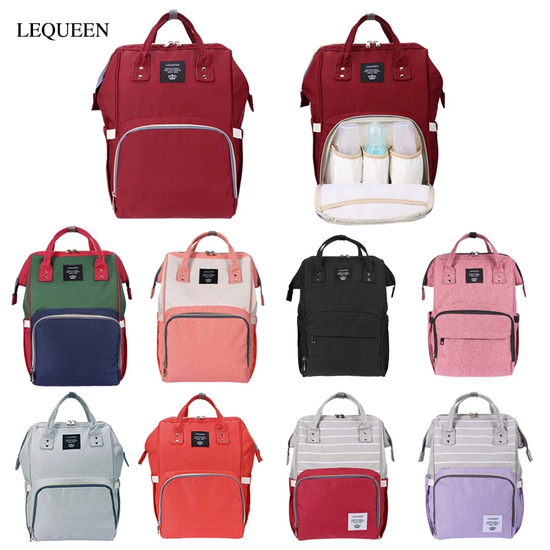 

LEQUEEN Diaper BagLarge Capacity Multifunction Nursing Bag Mummy Waterproof Diaper Bags Nappy Organizer Travel Shopping Backpack