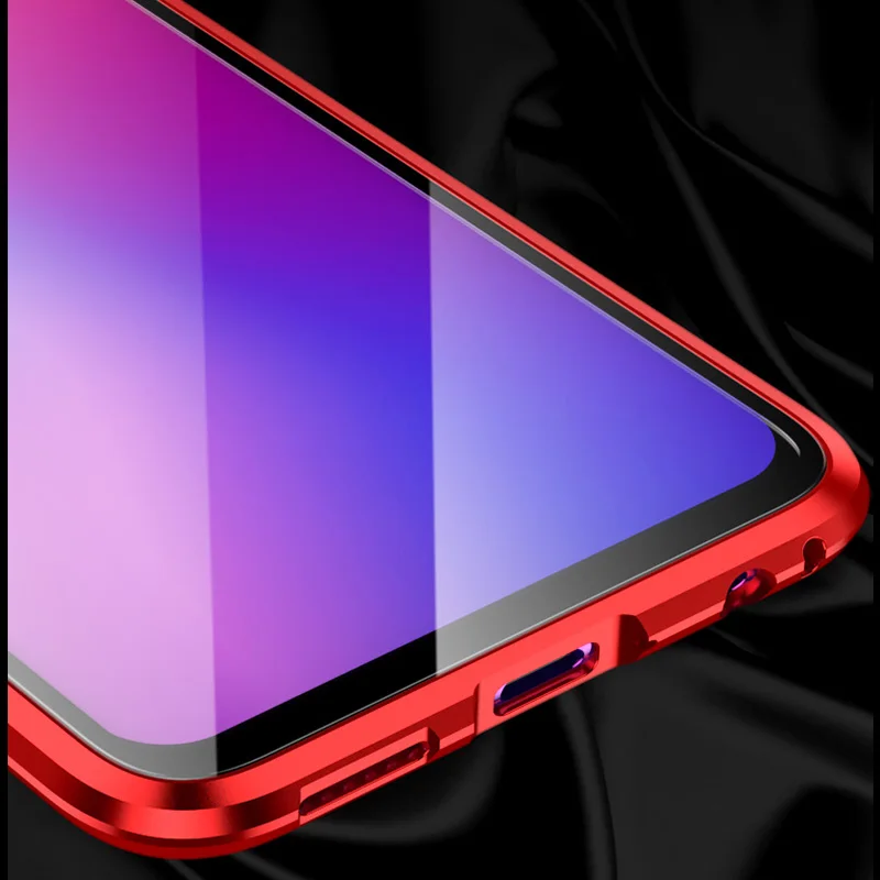 Двухсторонний чехол из закаленного стекла для OPPO R17 Pro 360 поглощающий