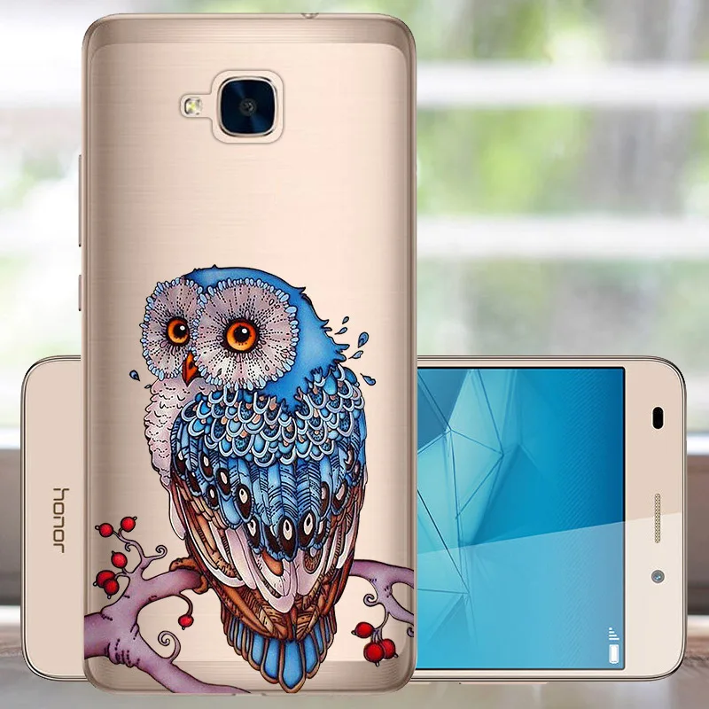 Чехол FANATU для Huawei Honor 5C силиконовый чехол мягкий задняя крышка без отверстия