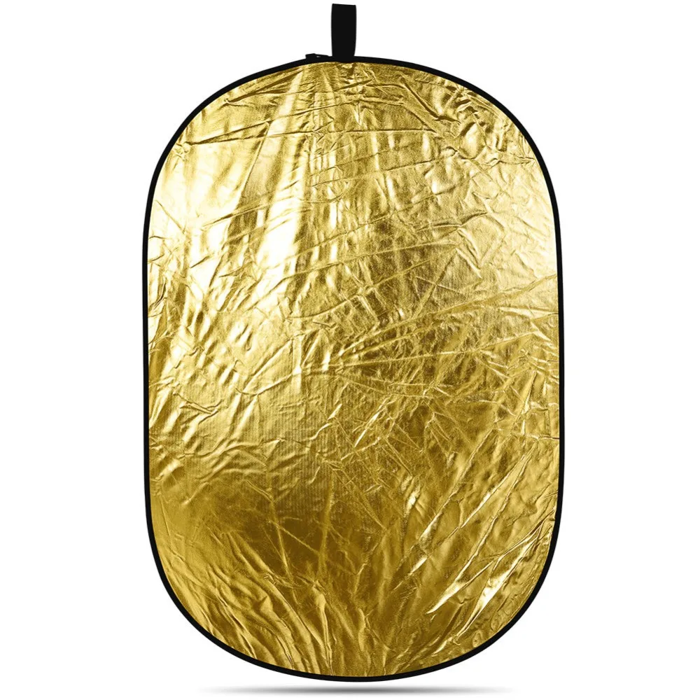 Портативный складной овальный отражатель для фотосъемки 5 в 1 профессиональный