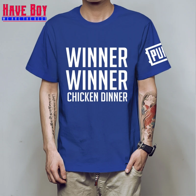 blue white Мир,, футболка для мальчика с героями игры «FPS», «unknown's Battlegrounds», футболка «PUBG Winner», «Куриный Ужин», HB155 - Цвет: blue white