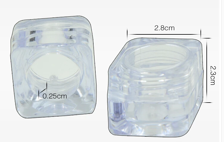 Бесплатная доставка 100 шт 5 г акриловая прозрачная бутылка для крема высшего