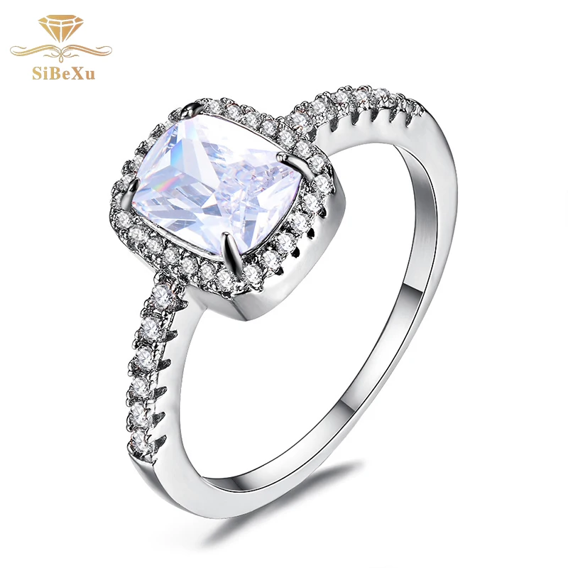 Классические женские кольца Diomand из стерлингового серебра 925 пробы с кубическим