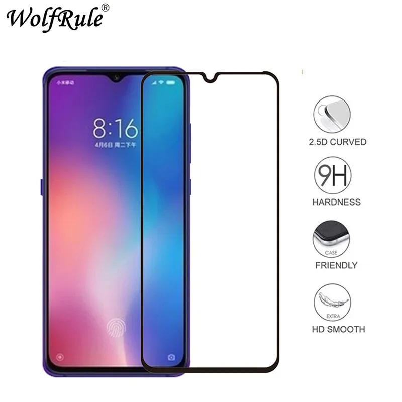 2 шт. защита для ЖК-экрана Xiaomi Mi 9 полное клеевое стекло Xiomi Mi9 2.5D покрытие
