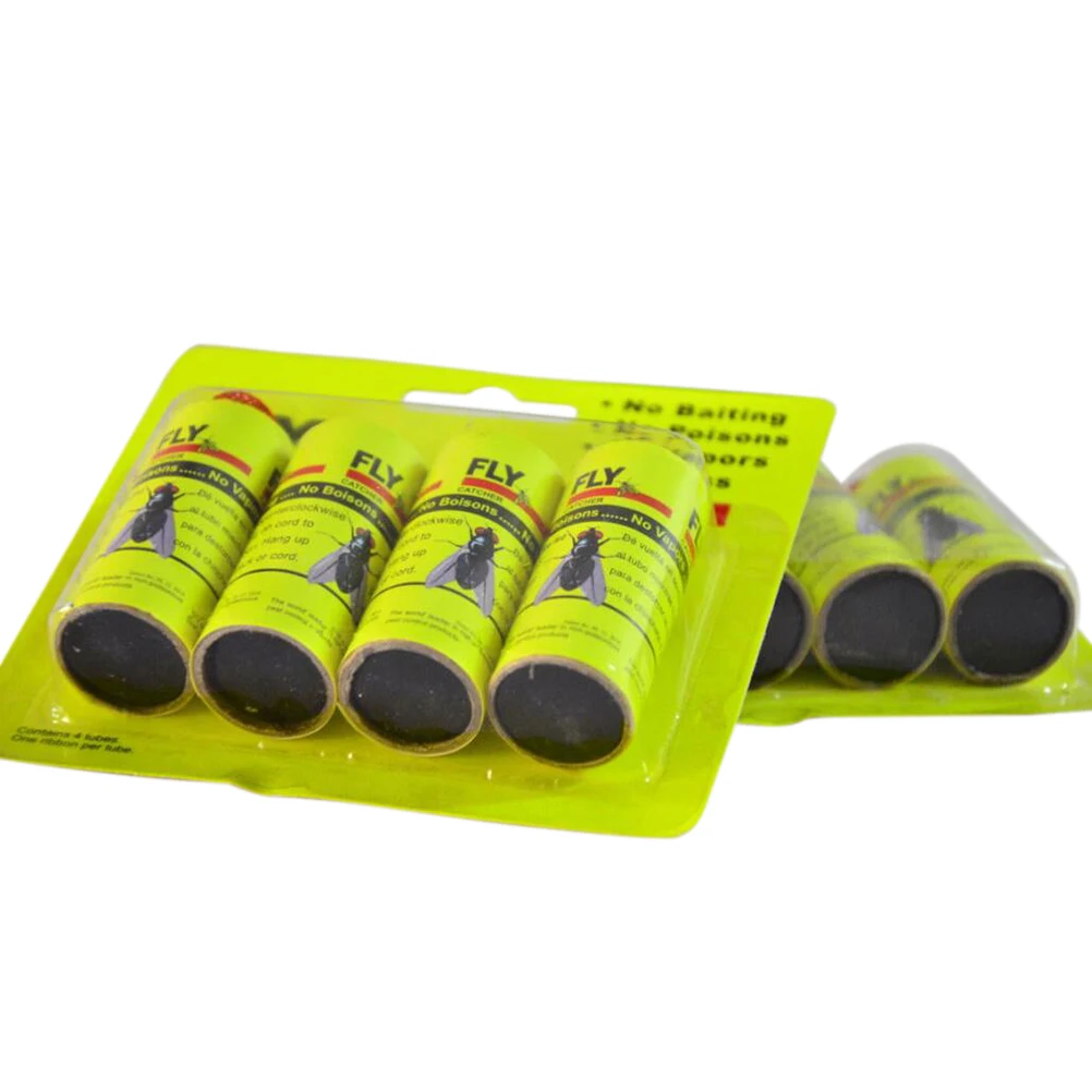 16 рулонов липкой летучей бумаги устраняет мух насекомых домашний Клей Ловушка