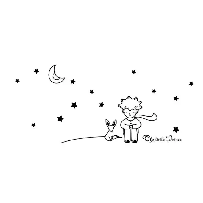 Настенный стикер s Home Decor спальня Звезды Луна Маленький принц мальчик настенный