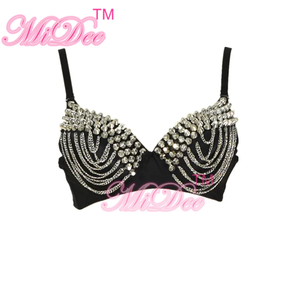 Одежда для ночного клуба бюстгальтеры танца живота с бусинами сексуальные Revit