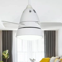 modern minimalist ceiling fan light led remote control smart mute dimming ac110v 220v for factory office living room