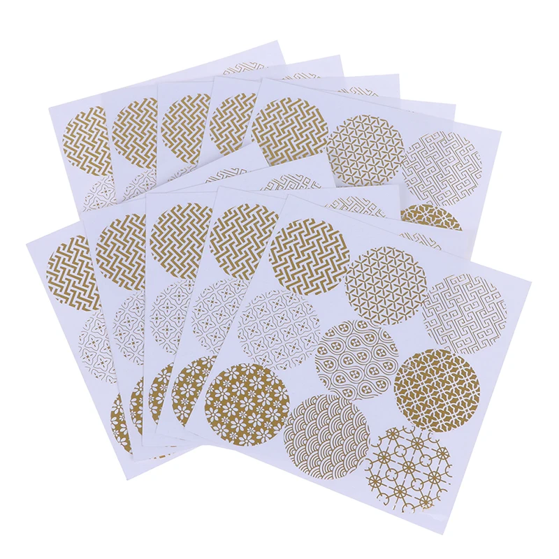 Благодарим Вас наклейки круглые горячее предложение фольга Золотое уплотнение