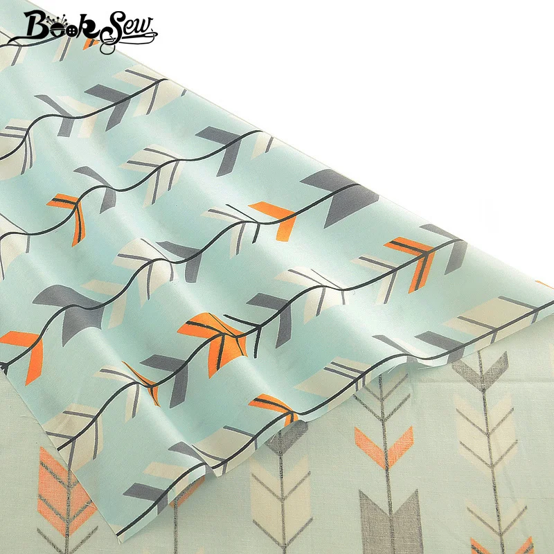 Booksew Telas De Algodon Para Лоскутная 100% хлопковая детская ткань для кукол с принтом листьев