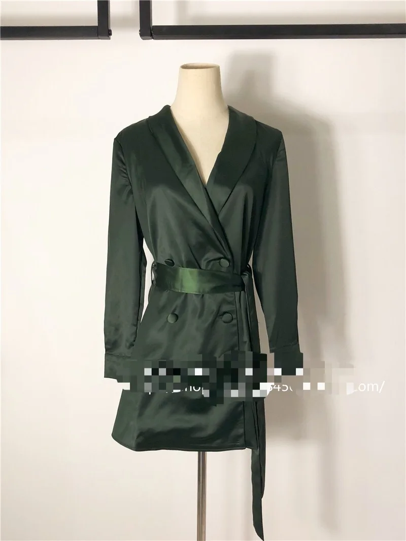 V-Neck Empire Sashes Full silk fabric Party Elegant New Style fashion sexy women Mini Dress celebrity body con dresses wholesale | Женская